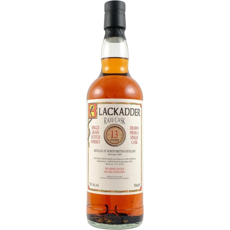 Blackadder Raw Cask 2009 North British 13YO Single Grain Scotch Whisky - LoveScotch.com