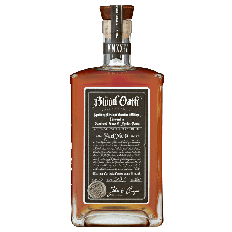 Blood Oath Pact No. 10 Cabernet Franc & Merlot Cask Finish Kentucky Straight Bourbon Whiskey - LoveScotch.com