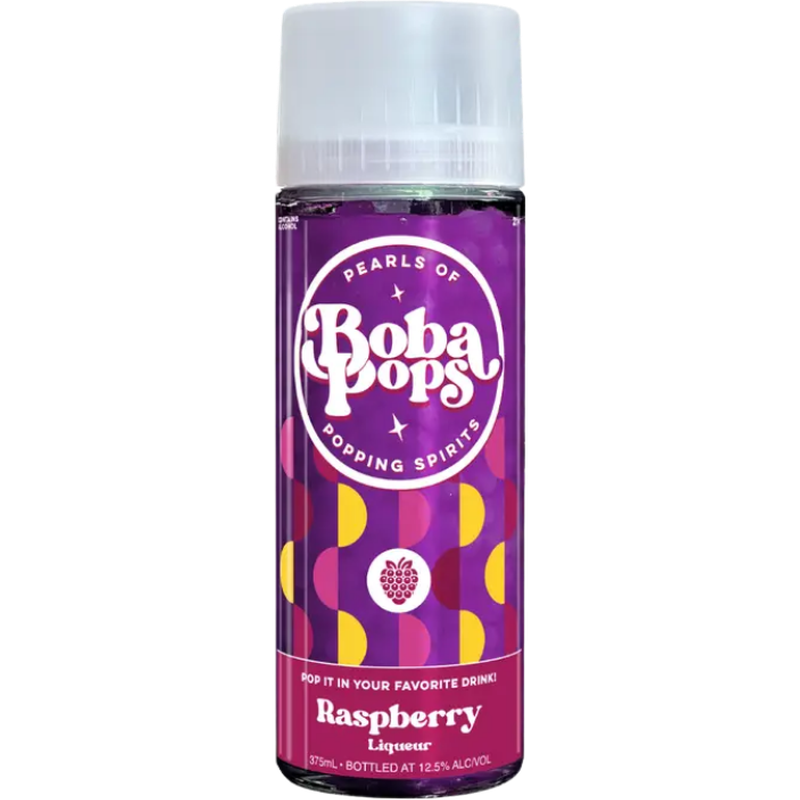 Boba POPS Raspberry Pearls of Popping Spirits Liqueur - LoveScotch.com