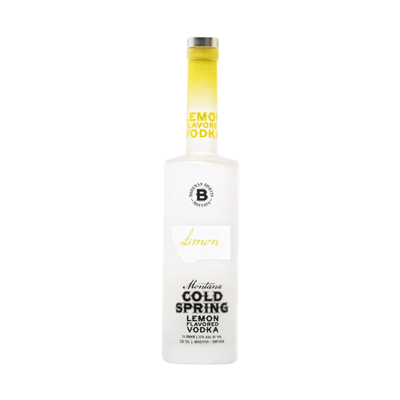 Bozeman Spirits Montana Cold Spring Lemon Flavored Vodka - LoveScotch.com
