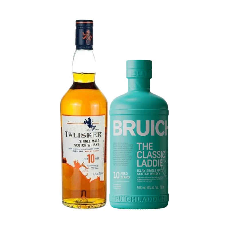 Bruichladdich Classic Laddie 10 Year & Talisker 10 Year Old Bundle - LoveScotch.com