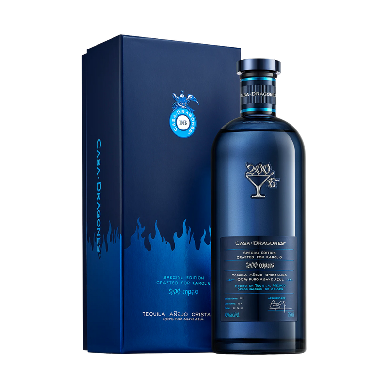 Casa Dragones x Karol G 200 Copas Añejo Cristalino Tequila Pre-Order - LoveScotch.com