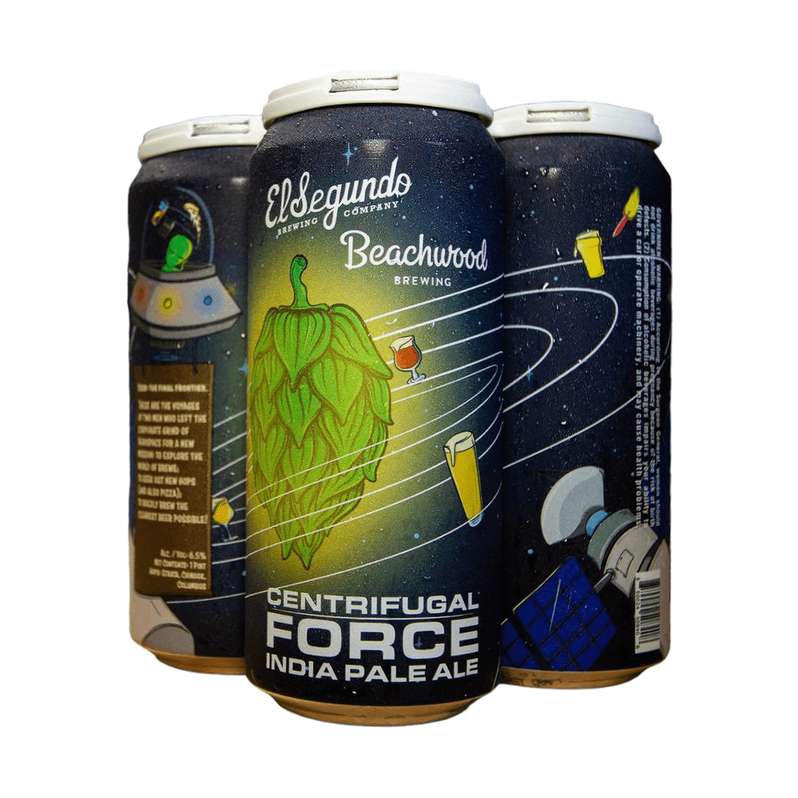 El Segundo Brewing Co. x Beachwood Brew 'Centrifugal Force' IPA Beer 4-Pack - ForWhiskeyLovers.com