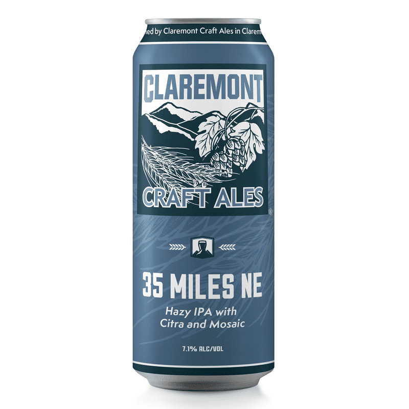 Claremont Craft Ales 35 Miles NE Hazy IPA Beer 4-Pack - ForWhiskeyLovers.com