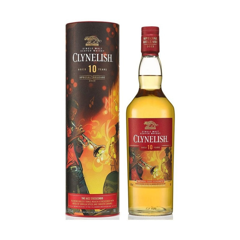 Clynelish 10 Year Old 'The Jazz Crescendo' Special Release 2023 Single Malt Scotch Whisky - LoveScotch.com 