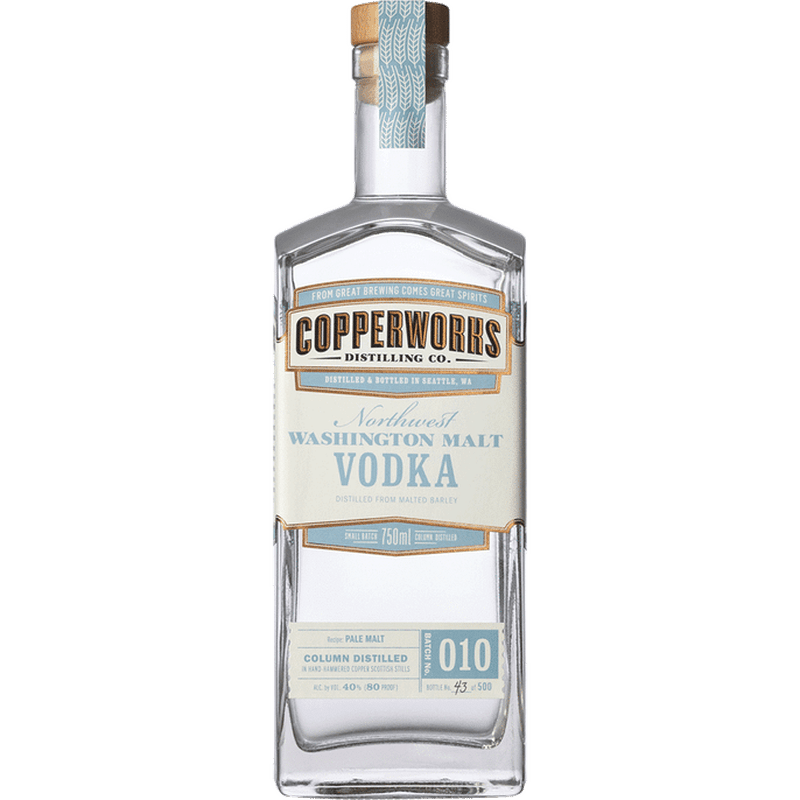 Copperworks Northwest Washington Malt Vodka - LoveScotch.com