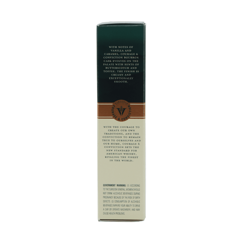 Courage & Conviction Bourbon Cask American Single Malt Whiskey 50ml - LoveScotch.com