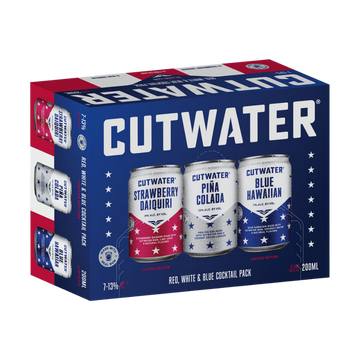 Cutwater Red White & Blue Cocktail Pack 12-Pack - LoveScotch.com