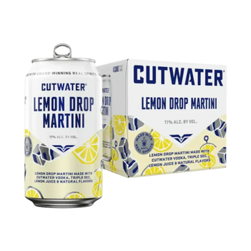 Cutwater Spirits Lemon Drop Martini 4-Pack Cocktail - LoveScotch.com