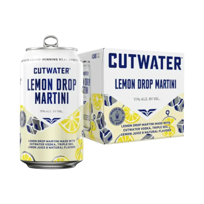 Cutwater Spirits Lemon Drop Martini 4-Pack Cocktail - LoveScotch.com