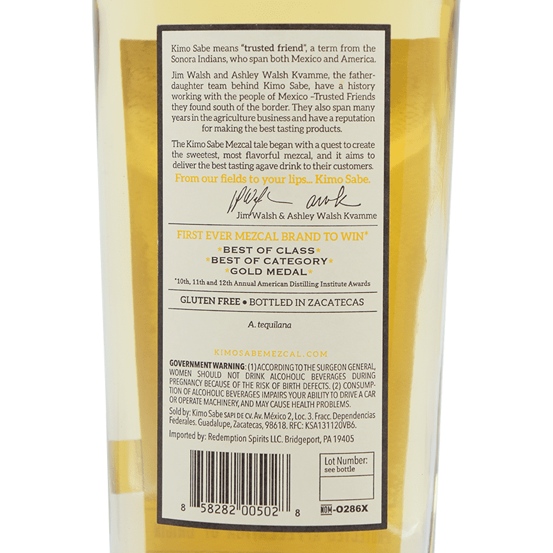 Kimo Sabe Añejo Mezcal - LoveScotch.com