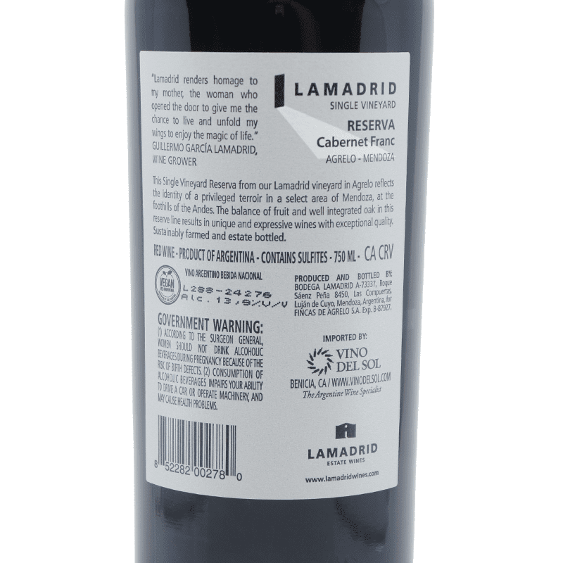 Lamadrid Cabernet Franc 2022 - LoveScotch.com
