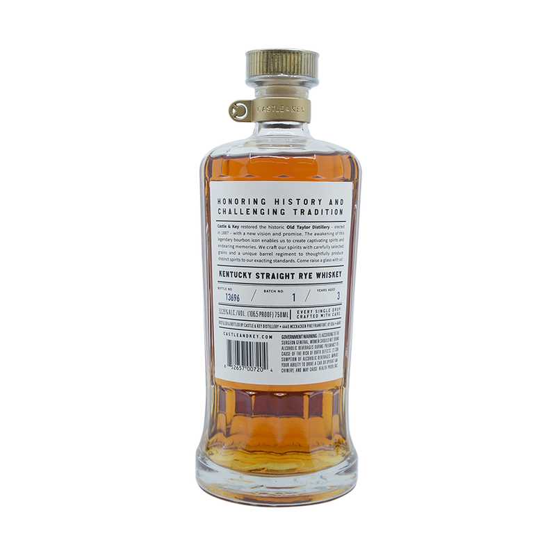 Castle & Key 'Restoration' 2022 Kentucky Straight Rye Whiskey - LoveScotch.com