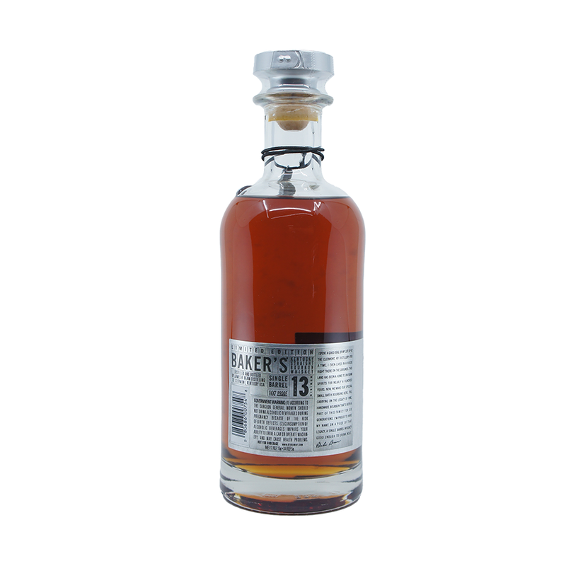 Baker's 13 Year Old Limited Edition Single Barrel Kentucky Straight Bourbon Whiskey - LoveScotch.com