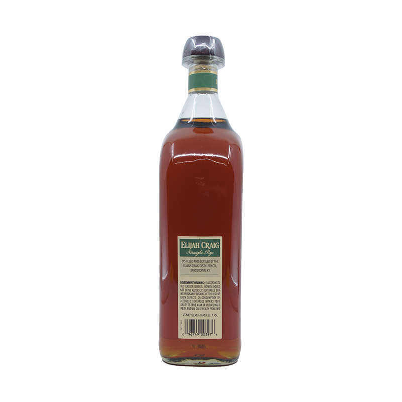 Elijah Craig Straight Rye 1.75 Liter - LoveScotch.com