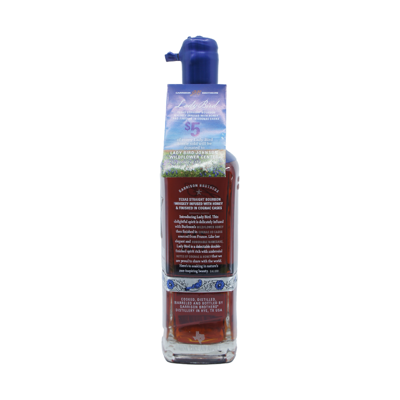 Garrison Brothers 'Lady Bird' Honey-Infused Cognac Cask Finish Texas Straight Bourbon Whiskey 2025 Edition - LoveScotch.com