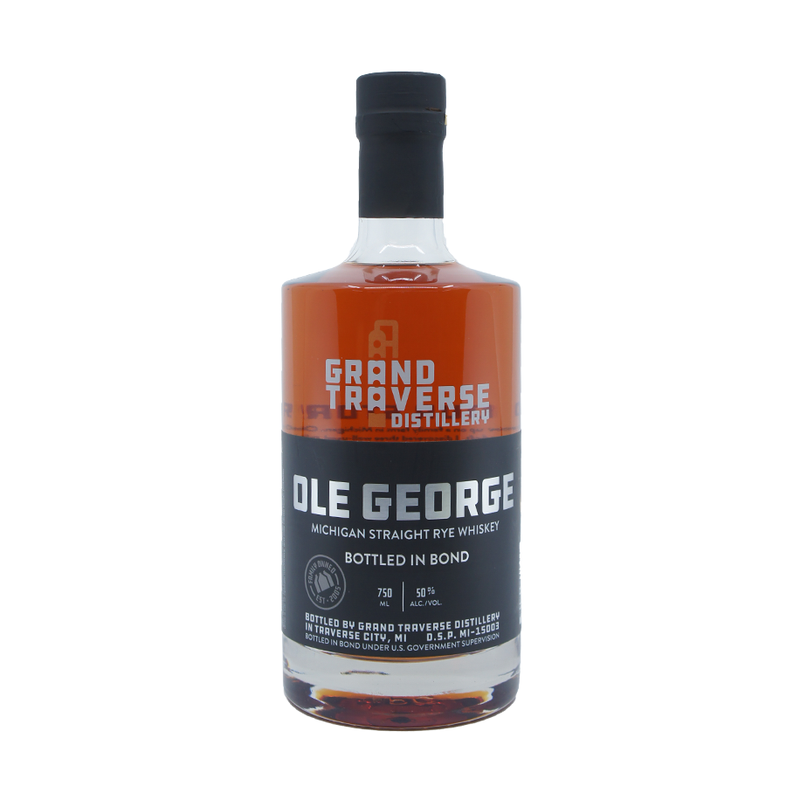 Grand Traverse Ole George Bottled In Bond Michigan Straight Rye Whiskey - LoveScotch.com
