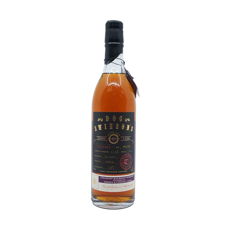 Doc Swinson's 'Alter Ego' Triple Cask Cask Strength Sherry & Cognac Casks Finish Straight Bourbon Whiskey - LoveScotch.com