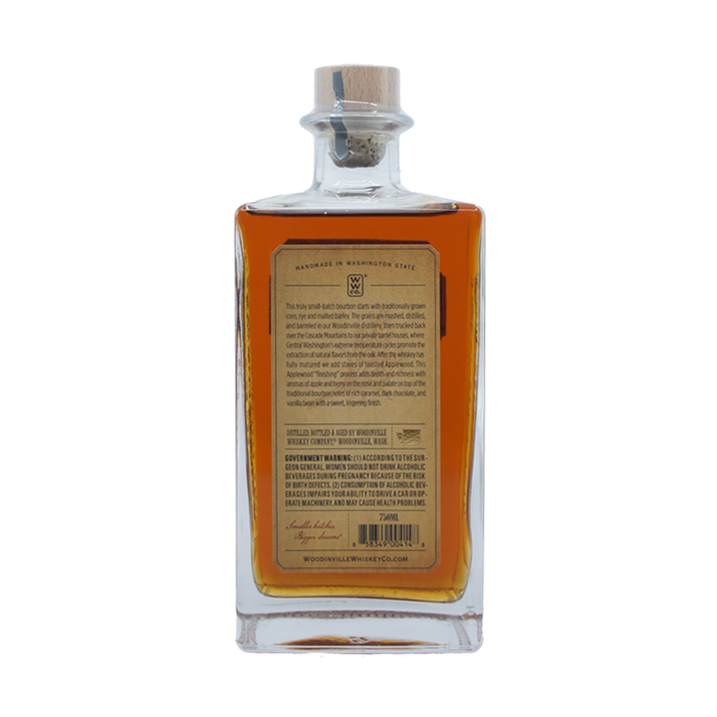 Woodinville Applewood Staves Straight Bourbon Whiskey