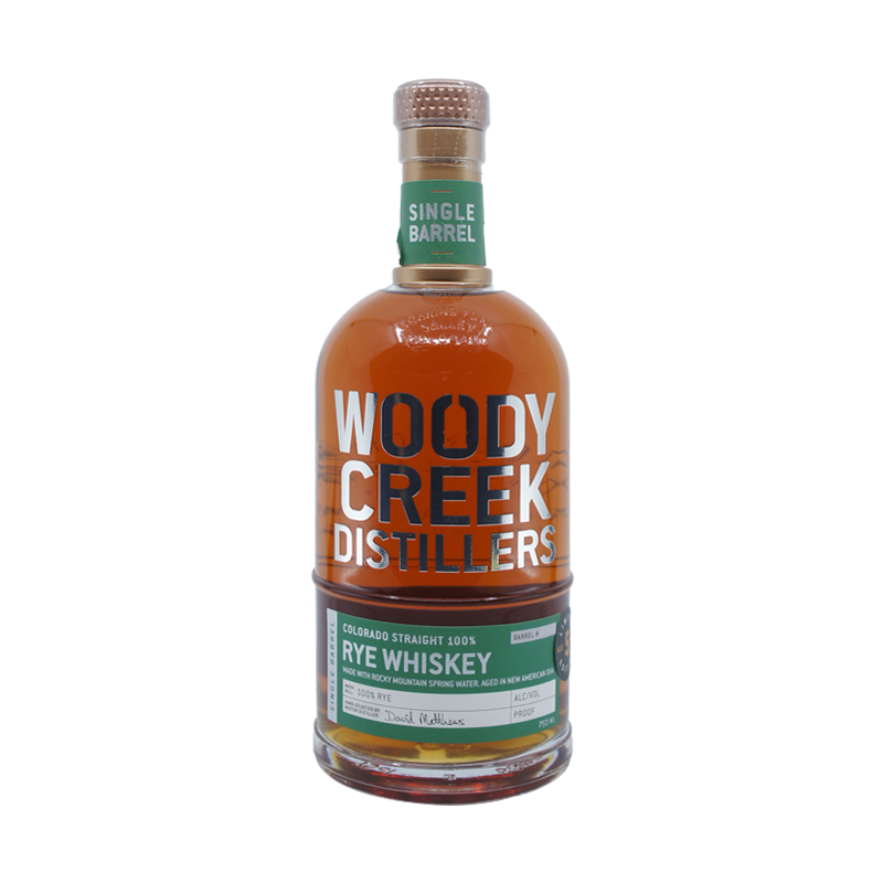 Woody Creek Distillers Single Barrel Colorado Straight Rye Whiskey - LoveScotch.com