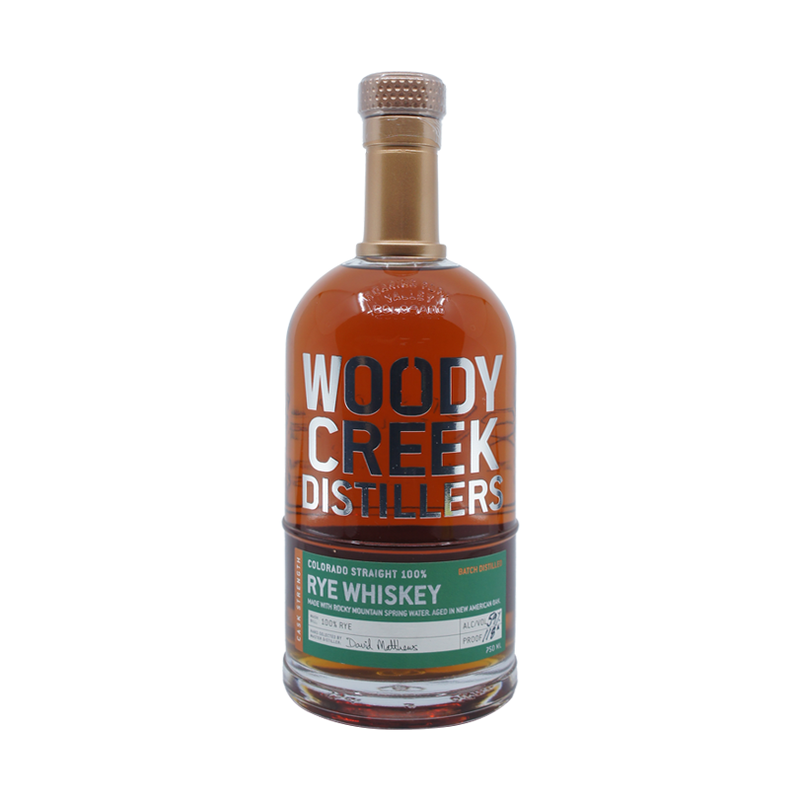 Woody Creek Distillers Cask Strength Colorado Straight Rye Whiskey - LoveScotch.com