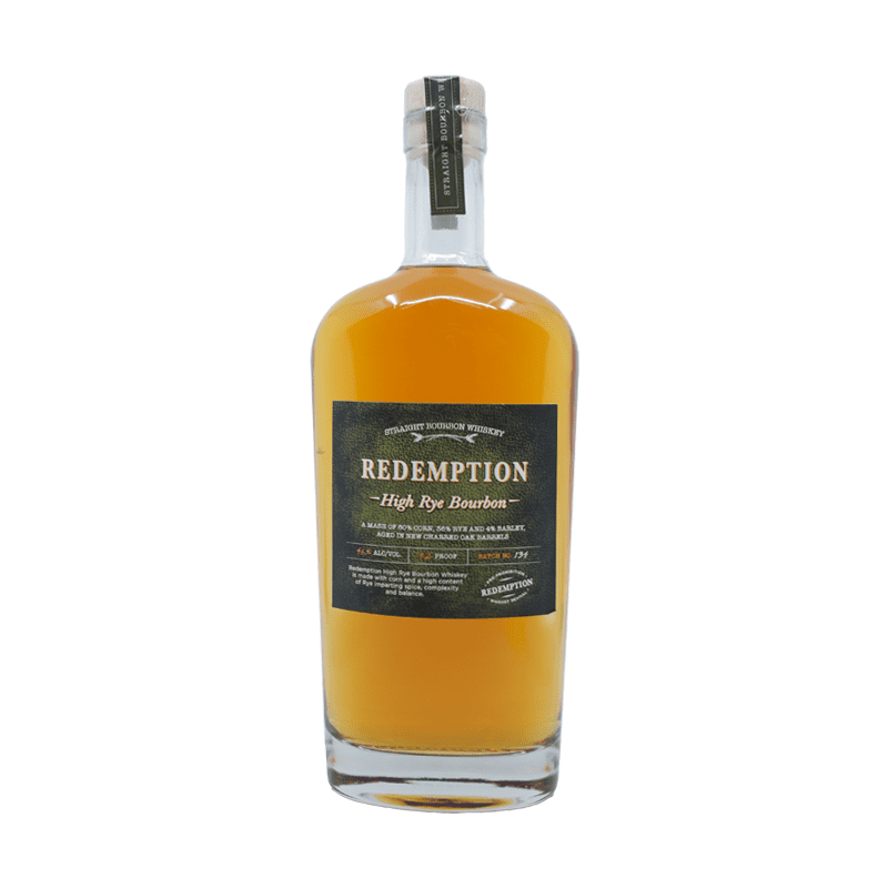 Redemption High Rye Straight Bourbon Whiskey - LoveScotch.com