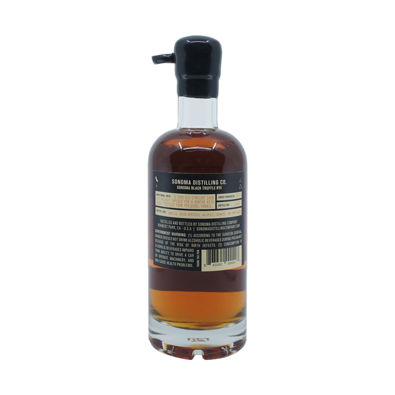 Sonoma Distilling Co. Black Truffle Rye Whiskey 375ml - LoveScotch.com