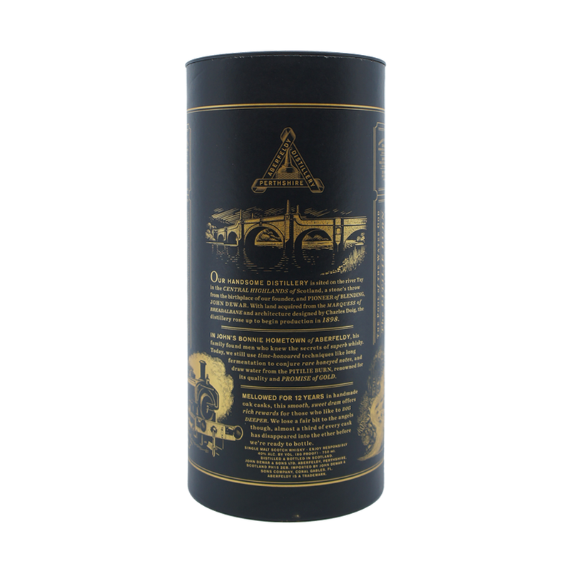 Aberfeldy 12 Year Old Highland Single Malt Scotch Whisky - LoveScotch.com