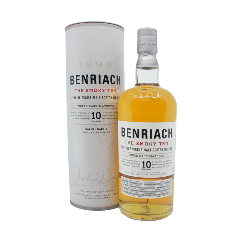 Benriach 10 Year Old 'The Smoky Ten' Speyside Single Malt Scotch Whisky - LoveScotch.com
