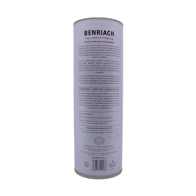 Benriach 12 Year Old 'The Smoky Twelve' Speyside Single Malt Scotch Whisky - LoveScotch.com