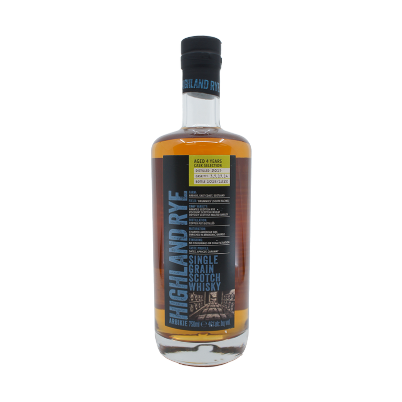 Arbikie Highland Rye 4 Year Old Single Grain Scotch Whisky - LoveScotch.com