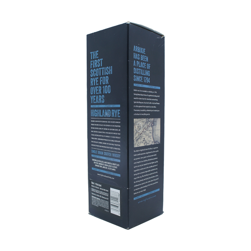 Arbikie Highland Rye 4 Year Old Single Grain Scotch Whisky - LoveScotch.com