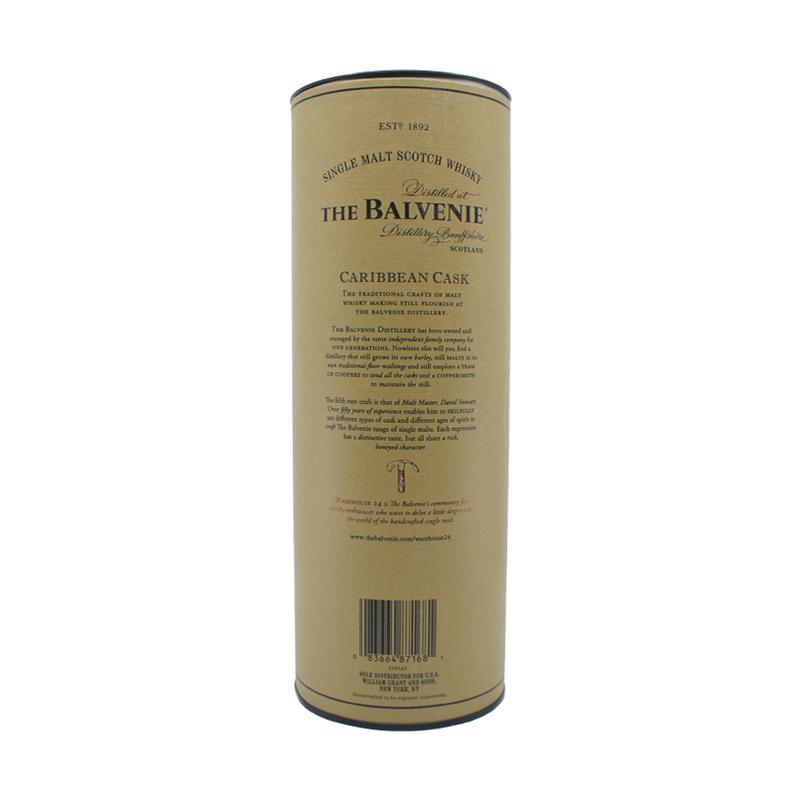 The Balvenie 14 Year Old Caribbean Cask Single Malt Scotch Whisky - LoveScotch.com