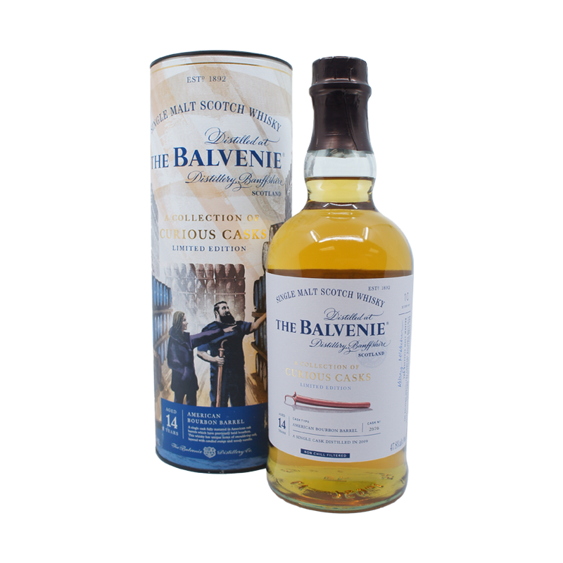 Balvenie A Collection of Curious Casks 14 Year Old American Bourbon Barrel Single Malt Scotch Whisky - LoveScotch.com