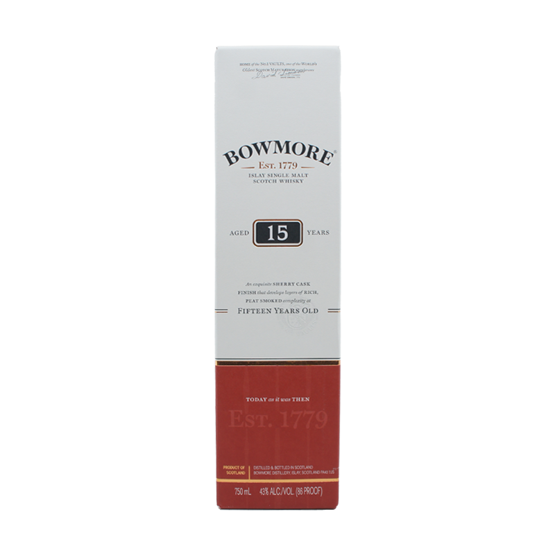 Bowmore 15 Year Old Islay Single Malt Scotch Whisky - LoveScotch.com
