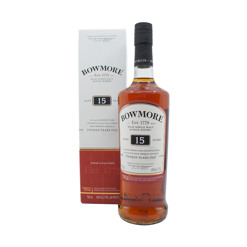 Bowmore 15 Year Old Islay Single Malt Scotch Whisky - LoveScotch.com