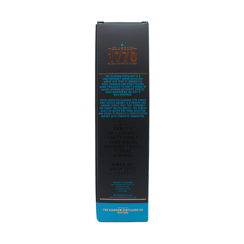 Glasgow 1770 Triple Distilled Single Malt Scotch Whisky - LoveScotch.com