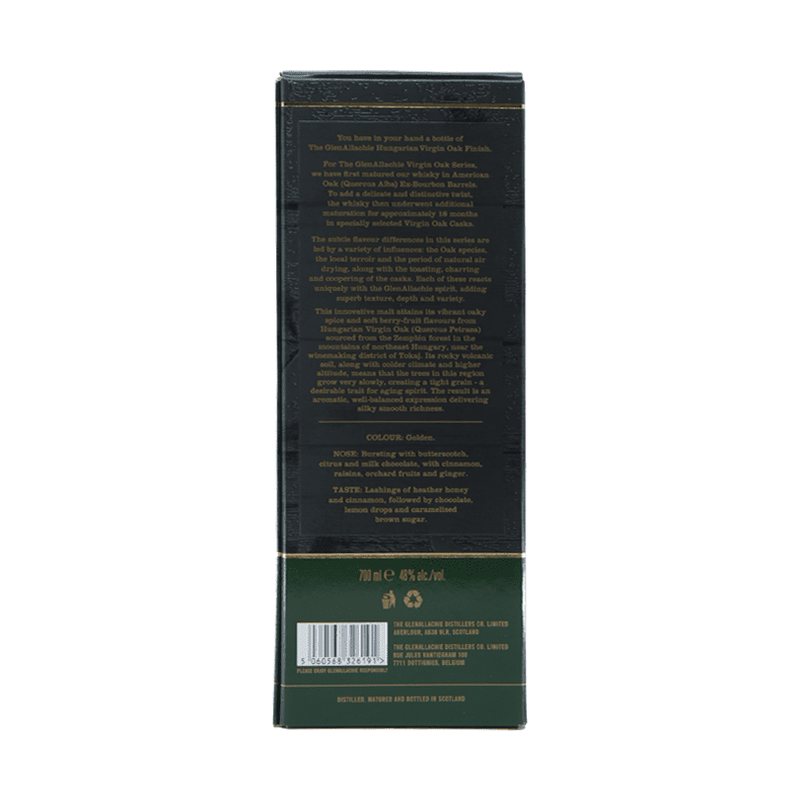 The GlenAllachie 7 Year Old Virgin Oak Series 'Hungarian Oak' - LoveScotch.com