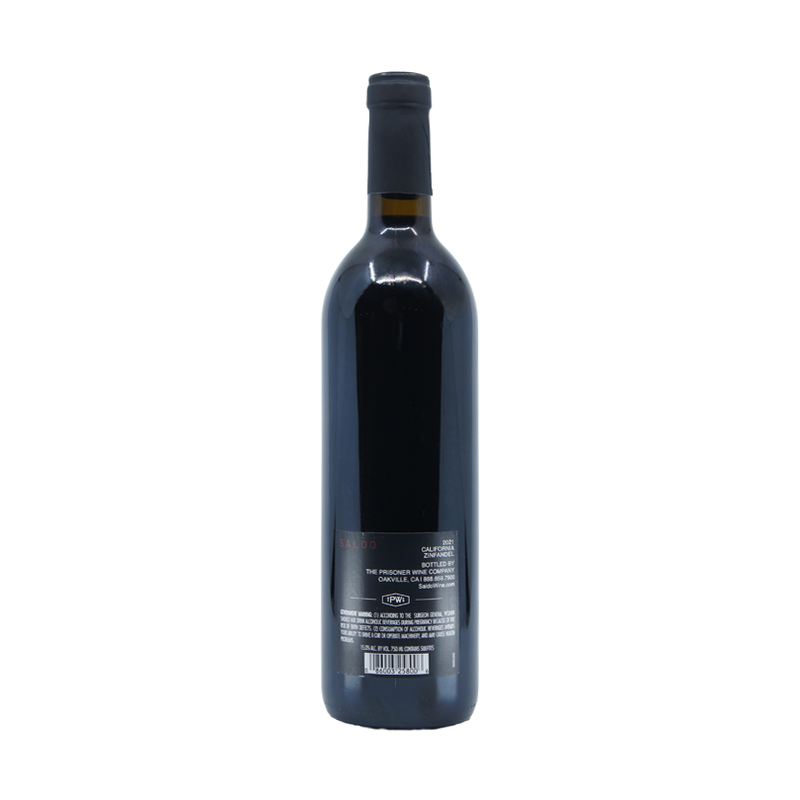 The Prisoner Saldo Zinfandel California Red Wine 2021 - LoveScotch.com