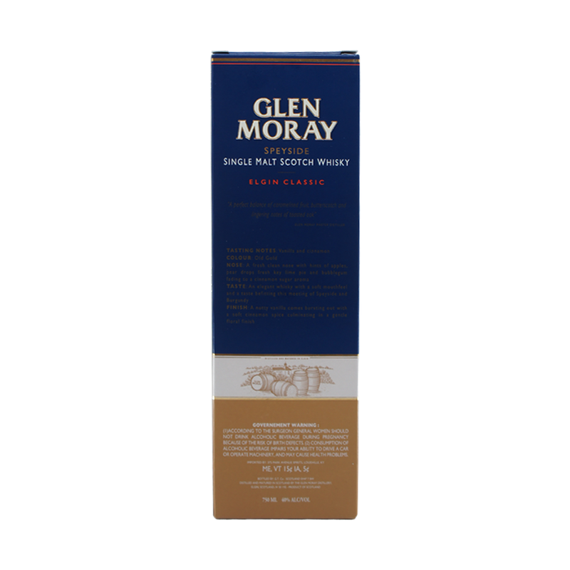 Glen Moray Classic Chardonnay Cask Finish Speyside Single Malt Scotch Whisky - LoveScotch.com