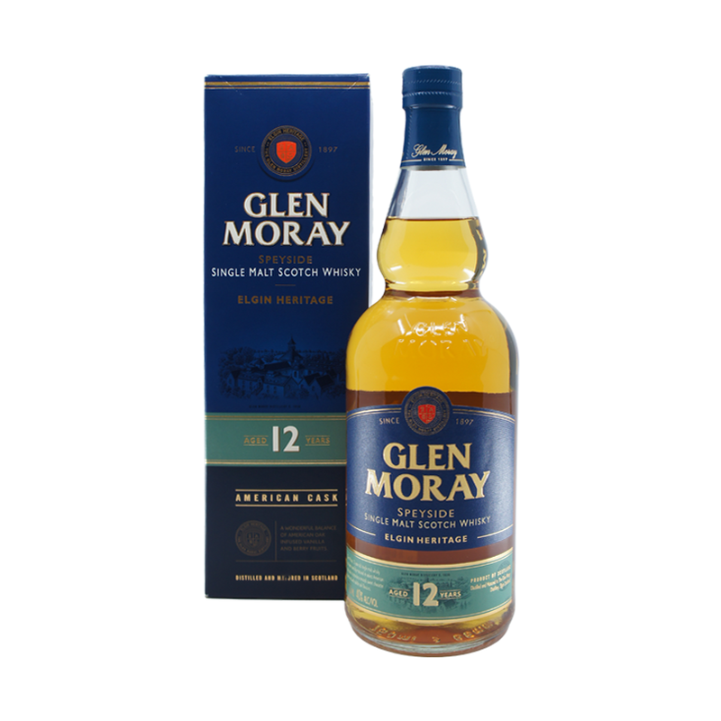 Glen Moray 12 Year Old Heritage Speyside Single Malt Scotch Whisky - LoveScotch.com