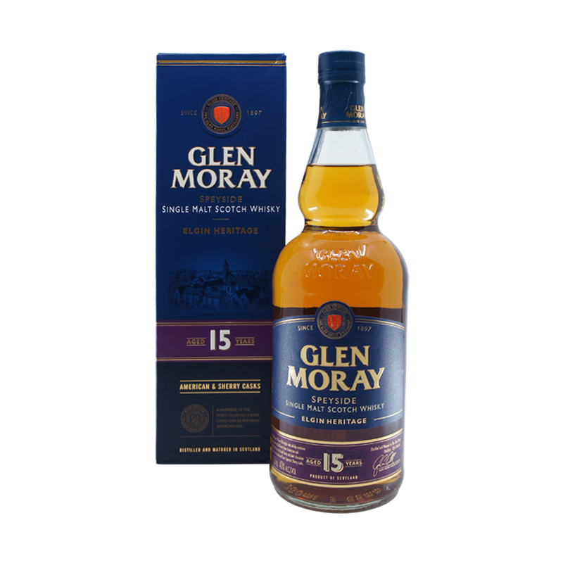 Glen Moray 15 Year Old Heritage Speyside Single Malt Scotch Whisky - LoveScotch.com