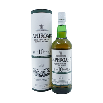 Laphroaig 10 Year Old Original Cask Strength Islay Single Malt Scotch Whisky - LoveScotch.com