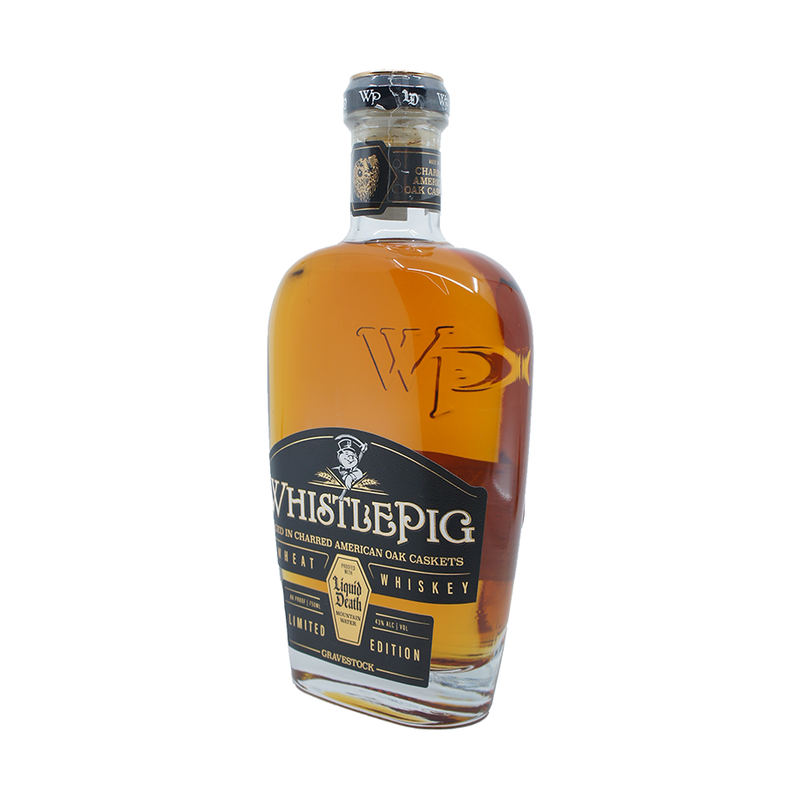 WhistlePig X Liquid Death Gravestock Wheat Whiskey - LoveScotch.com