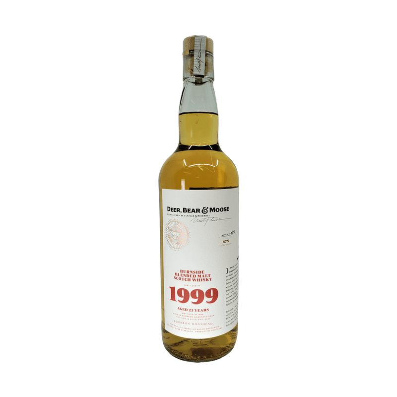 Deer, Bear & Moose 23 Year Old Burnside 1999 Blended Malt Scotch Whisky - LoveScotch.com