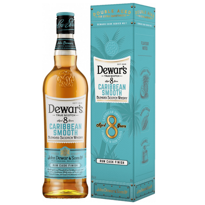 Dewar's 'Caribbean Smooth' 8 Year Old Rum Cask Finish Blended Scotch Whisky - LoveScotch.com 