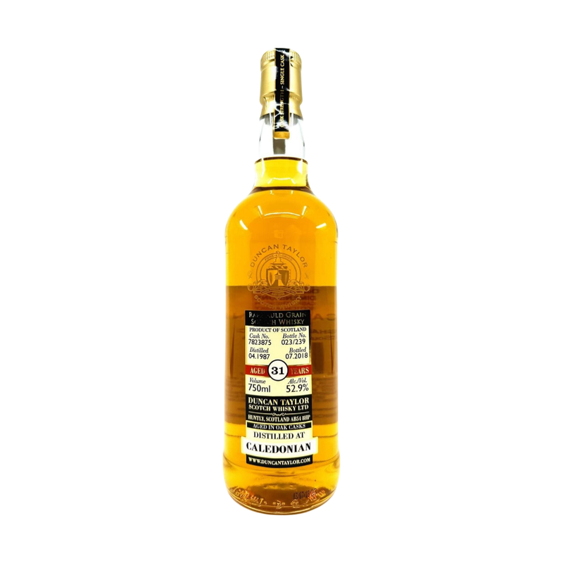 Duncan Taylor Rare Auld Caledonian 1987 31 Year Old Cask 7823875 Single Grain Scotch Whisky - LoveScotch.com