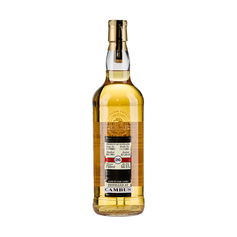 Duncan Taylor Rare Auld Cambus 1991 26 Year Old Cask 1179891 Single Grain Scotch Whisky - LoveScotch.com