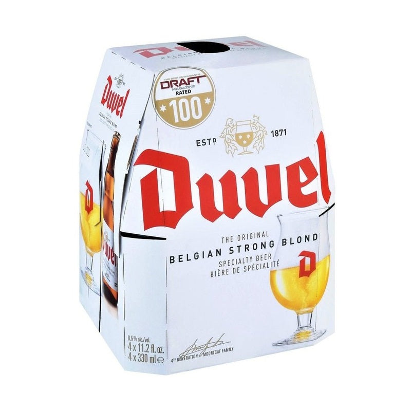 Duvel Belgian Strong Blond Beer 4-Pack - ForWhiskeyLovers.com