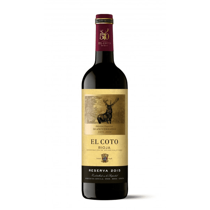 El Coto 50th Anniversary Rioja Reserva 2015 - LoveScotch.com